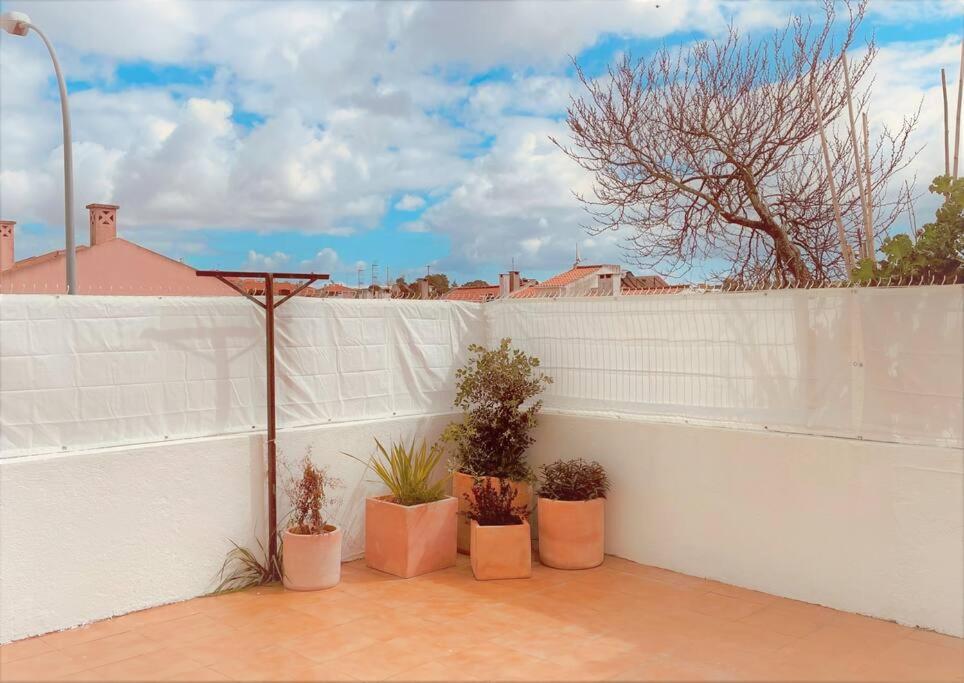 Cozy Apartment With Private Courtyard Barcarena Exterior photo
